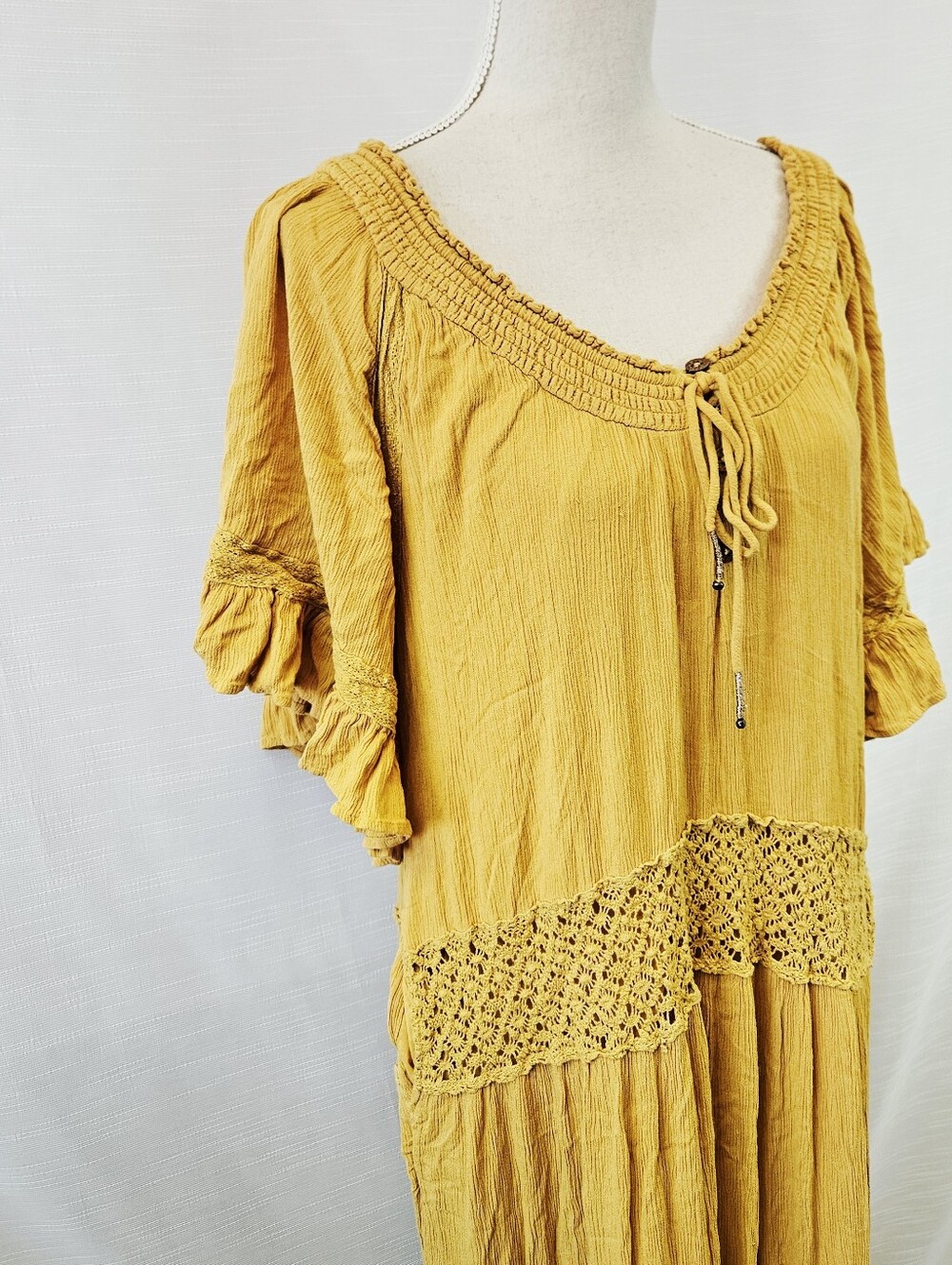 Free People Dream On Bohemian Maxi Dress size Medium - Picture 6 of 10